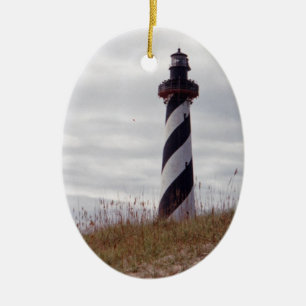 Cape Hatteras Lighthouse Ceramic Ornament