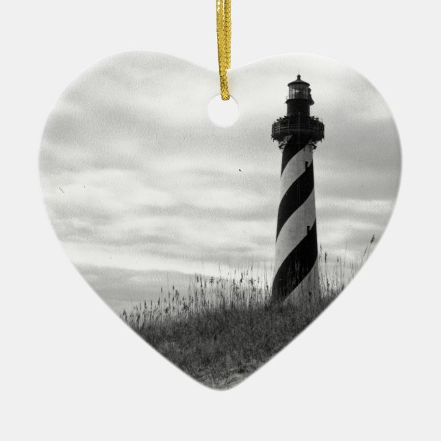 Cape Hatteras Lighthouse Ceramic Ornament (Front)