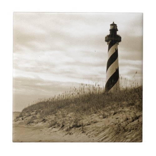 Cape Hatteras Lighthouse Ceramic Tile