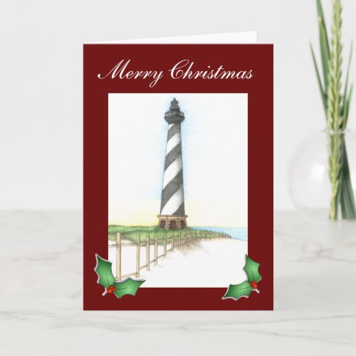Cape Hatteras Lighthouse Christmas Card