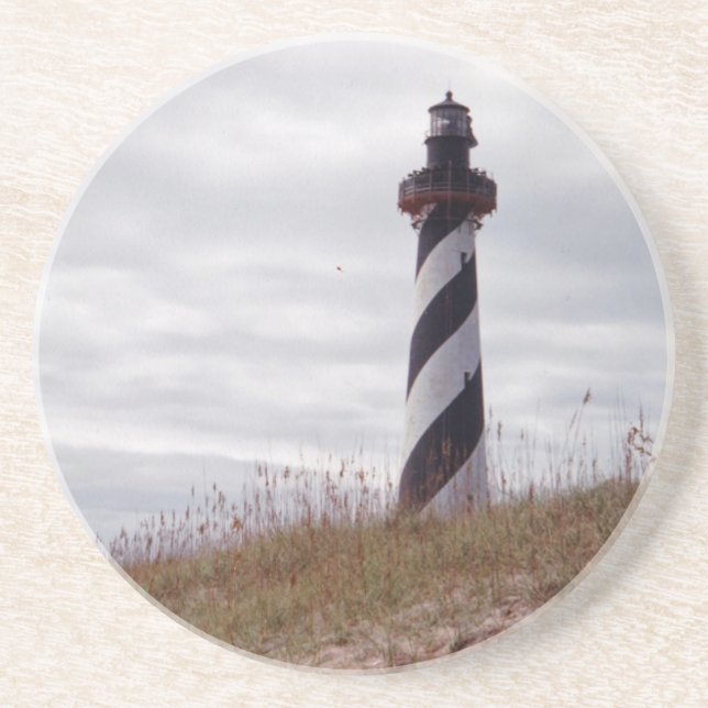 Cape Hatteras Lighthouse Drink Coaster (Front)