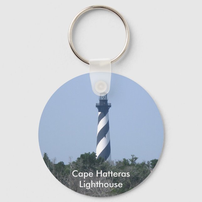 Cape Hatteras Lighthouse from Wetlands Series Keychain (Front)