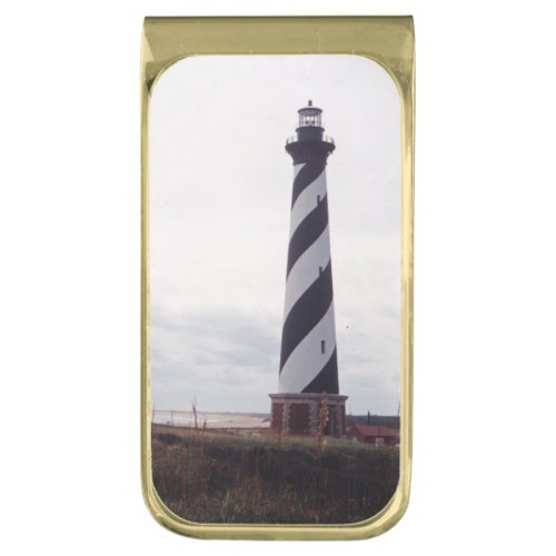 Cape Hatteras Lighthouse Gold Finish Money Clip