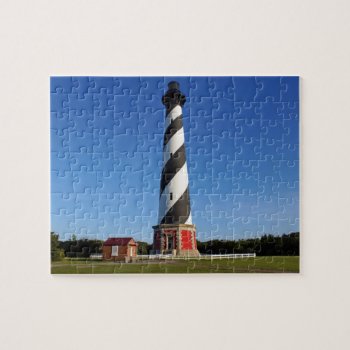 Cape Hatteras Lighthouse Jigsaw Puzzle by lighthouseenthusiast at Zazzle