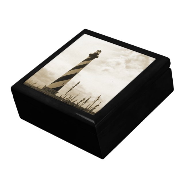 Cape Hatteras Lighthouse Keepsake Box (Side)