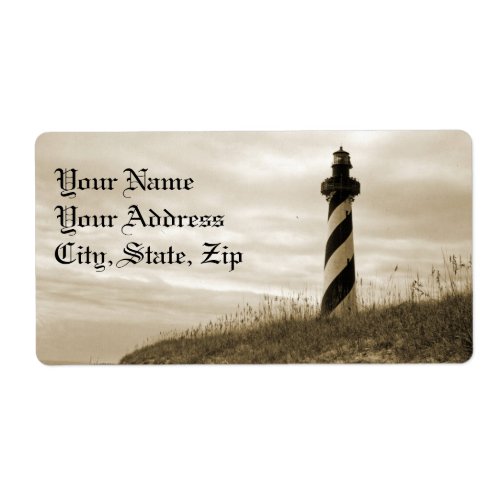 Cape Hatteras Lighthouse Label