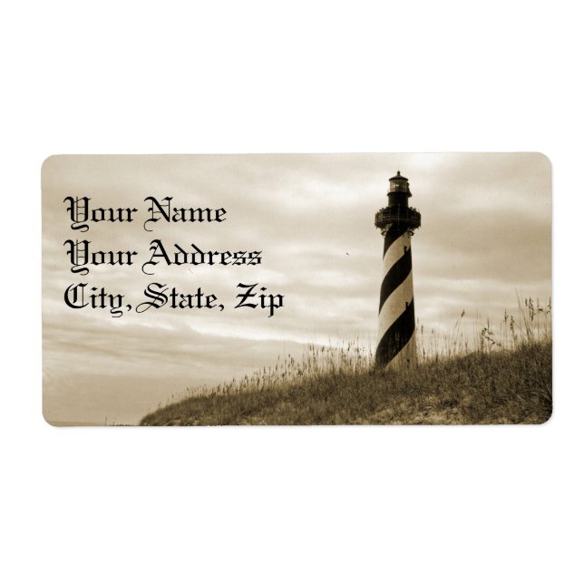 Cape Hatteras Lighthouse Label (Front)
