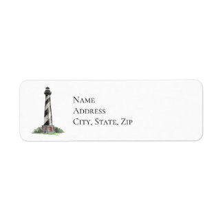 Cape Hatteras Lighthouse Label