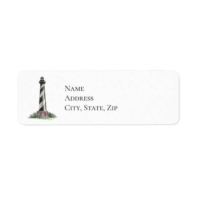 Cape Hatteras Lighthouse Label (Front)