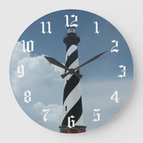 Cape Hatteras Lighthouse Large Clock