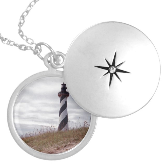 Cape Hatteras Lighthouse Locket Necklace (Front)
