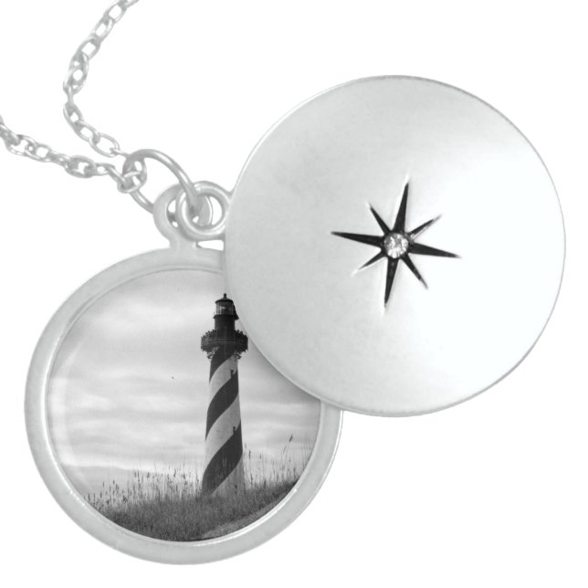 Cape Hatteras Lighthouse Locket Necklace (Front)