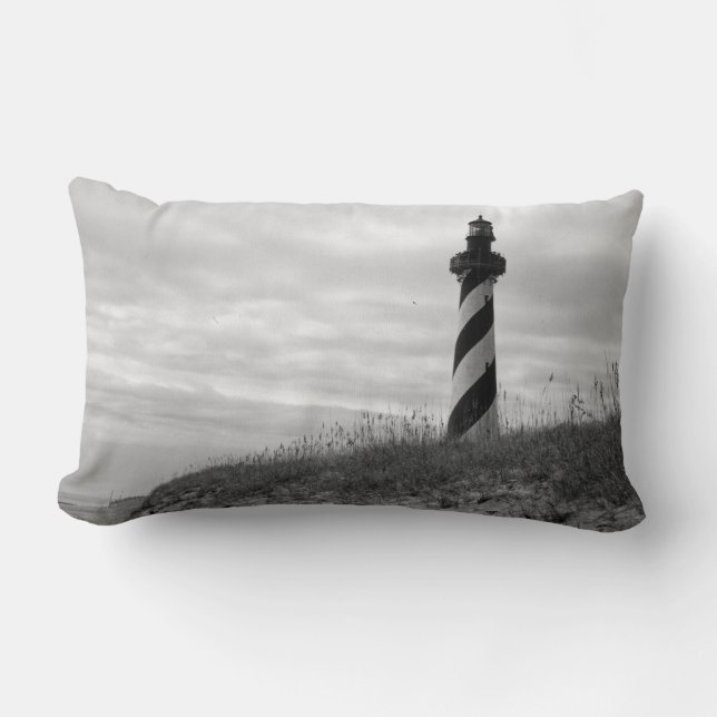 Cape Hatteras Lighthouse Lumbar Pillow (Front)