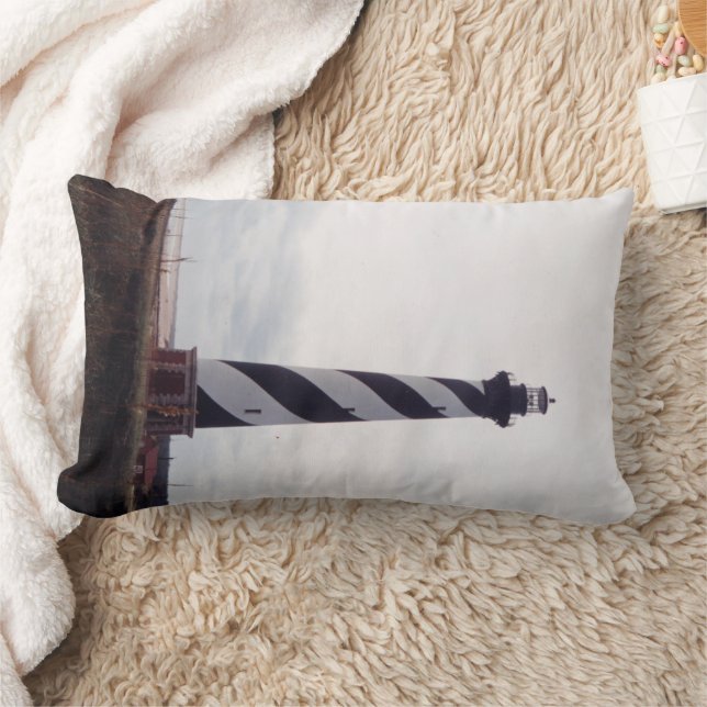 Cape Hatteras Lighthouse Lumbar Pillow (Blanket)