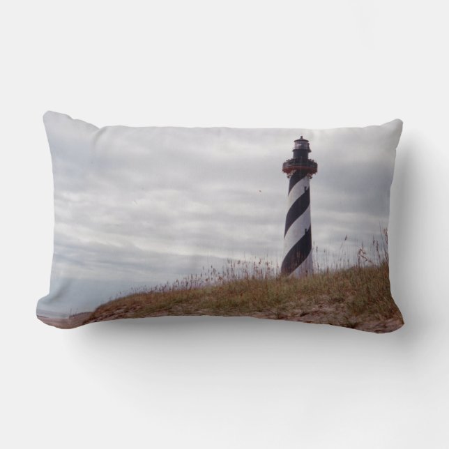 Cape Hatteras Lighthouse Lumbar Pillow (Front)