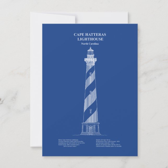 Cape Hatteras Lighthouse - North Carolina – AD Note Card (Front)