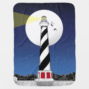 Cape Hatteras Lighthouse North Carolina Baby Blanket