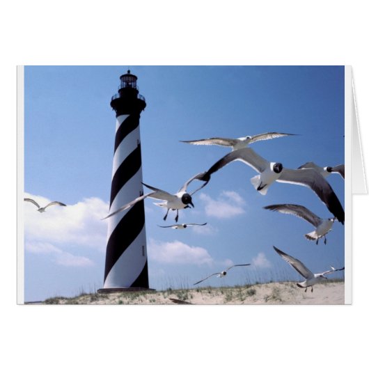Cape Hatteras Lighthouse North Carolina lighthouse Cards (Front Horizontal)