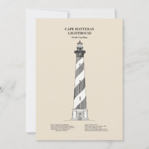Cape Hatteras Lighthouse - North Carolina - SBD Thank You Card