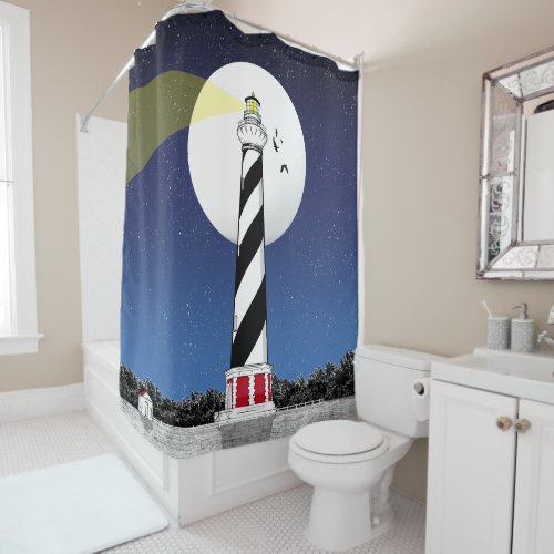 Cape Hatteras Lighthouse North Carolina Shower Curtain