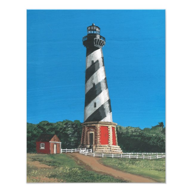 Cape Hatteras Lighthouse on Photo Paper Print (Front)