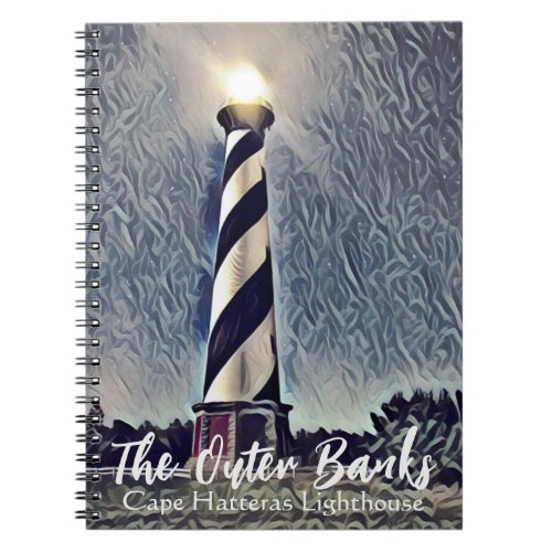 Cape Hatteras Lighthouse Outer Banks OBX NC Notebook