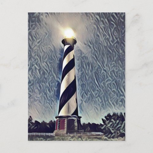 Cape Hatteras Lighthouse Outer Banks OBX NC Postcard