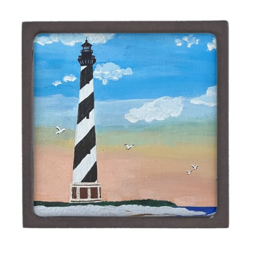 Cape Hatteras Lighthouse Painting Gift Box