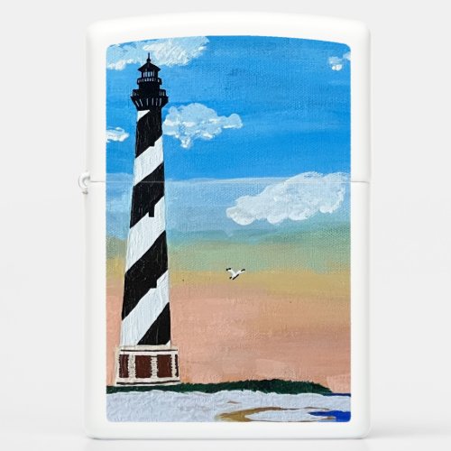 Cape Hatteras Lighthouse Painting Zippo Lighter