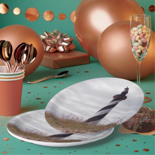 Cape Hatteras Lighthouse Paper Plates (Multi)