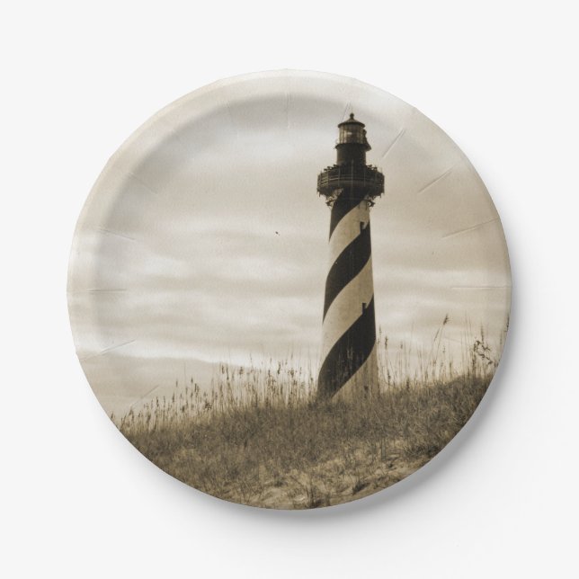 Cape Hatteras Lighthouse Paper Plates (Front)
