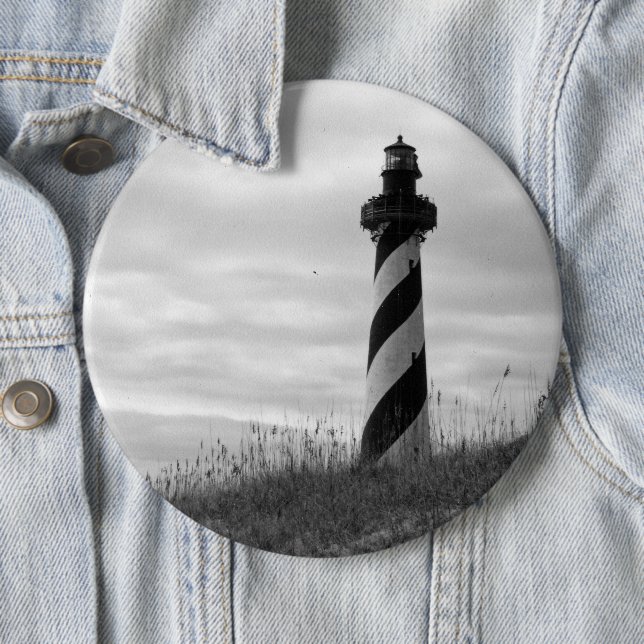 Cape Hatteras Lighthouse Pinback Button (In Situ)