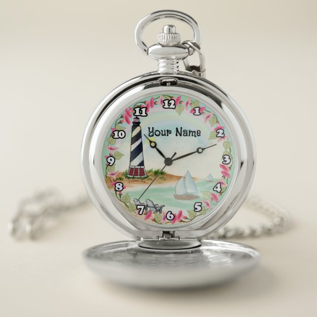 Cape Hatteras Lighthouse Pocket Watch (Inside)