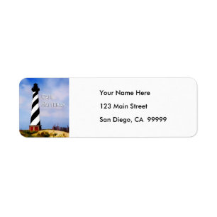 Cape Hatteras Lighthouse Poster Text Cape Hatteras Label