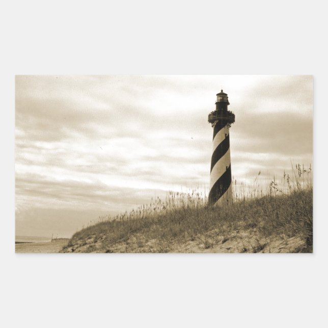 Cape Hatteras Lighthouse Rectangular Sticker (Front)