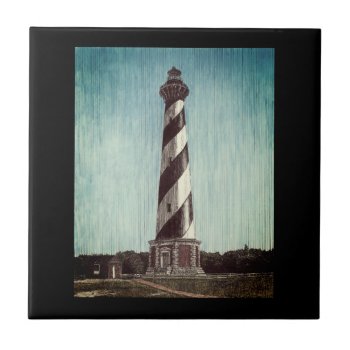 Cape Hatteras Lighthouse Tile by Eclectic_Ramblings at Zazzle