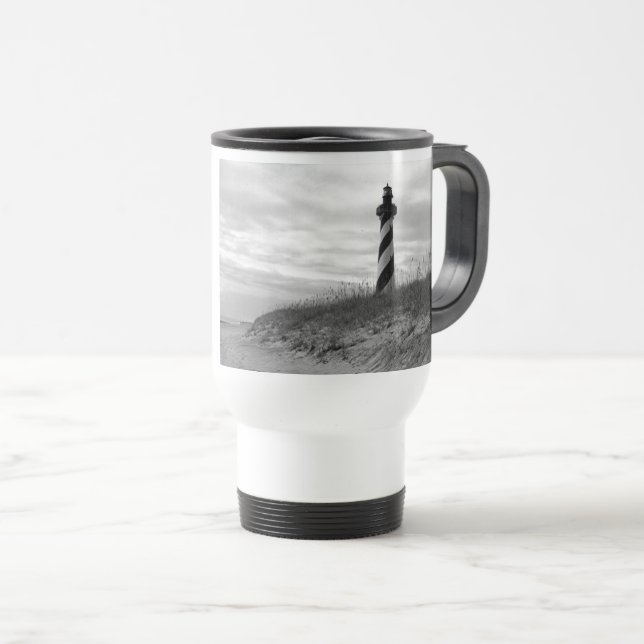 Cape Hatteras Lighthouse Travel Mug (Front Right)
