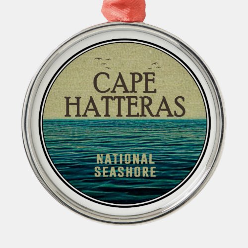 Cape Hatteras National Seashore Ocean Birds Metal Ornament