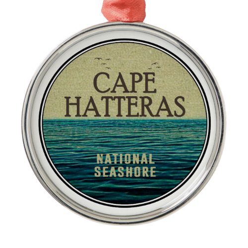 Cape Hatteras National Seashore Ocean Birds Metal Ornament