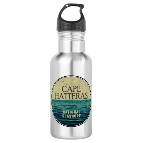 Cape Hatteras National Seashore Ocean Birds Stainless Steel Water Bottle