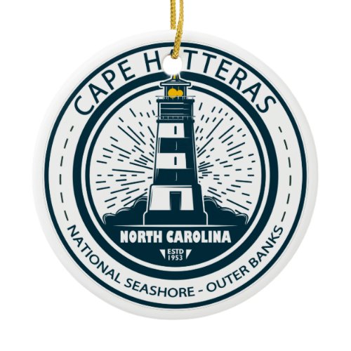 Cape Hatteras National Seashore Outer Banks Ceramic Ornament