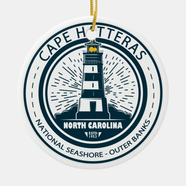 Cape Hatteras National Seashore Outer Banks Ceramic Ornament (Front)