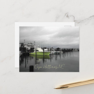 Cape Hatteras, NC Boats Postcard