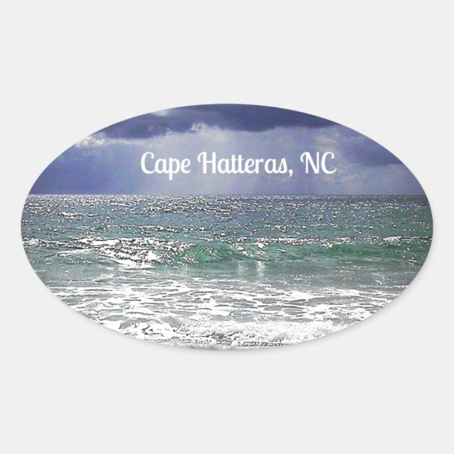 Cape Hatteras, NC Oval Sticker (Front)