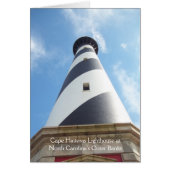 Cape Hatteras Outer  Banks NC Lighthouse Card (Front)