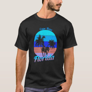 Cape Haze Florida Retro Tropical Palm Trees Vacati T-Shirt