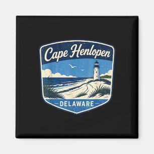 Cape henlopen delaware lighthouse beach ocean magnet