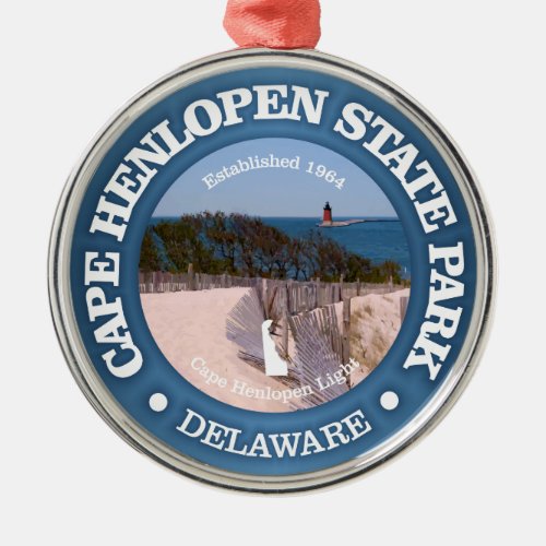 Cape Henlopen SP Metal Ornament