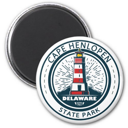 Cape Henlopen State Park Delaware Badge Magnet