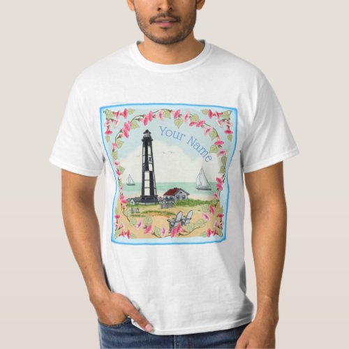 Cape Henry Lighthouse custom name T_Shirt